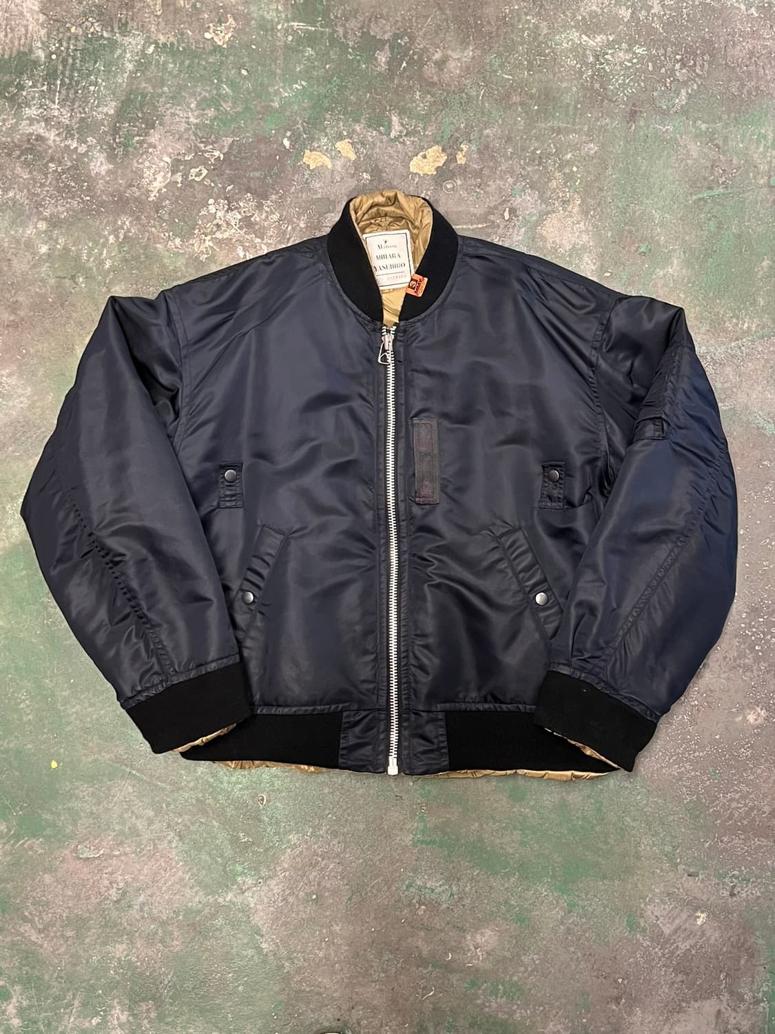 [48] 미하라야스히로 리버서블 MA1 퀼팅 자켓 A07BL052 상품이미지1