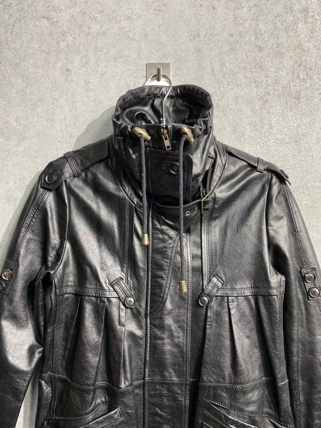 [M] G.V Jeans 우먼스 양가죽 레더 코트 상품이미지4