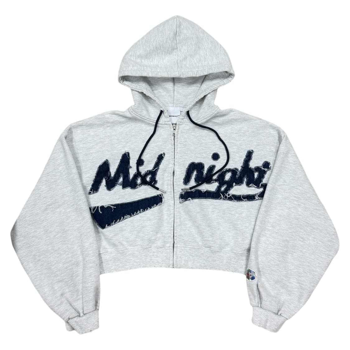 미드나잇무브 데미지 후드집업 자켓 그레이 상품이미지1