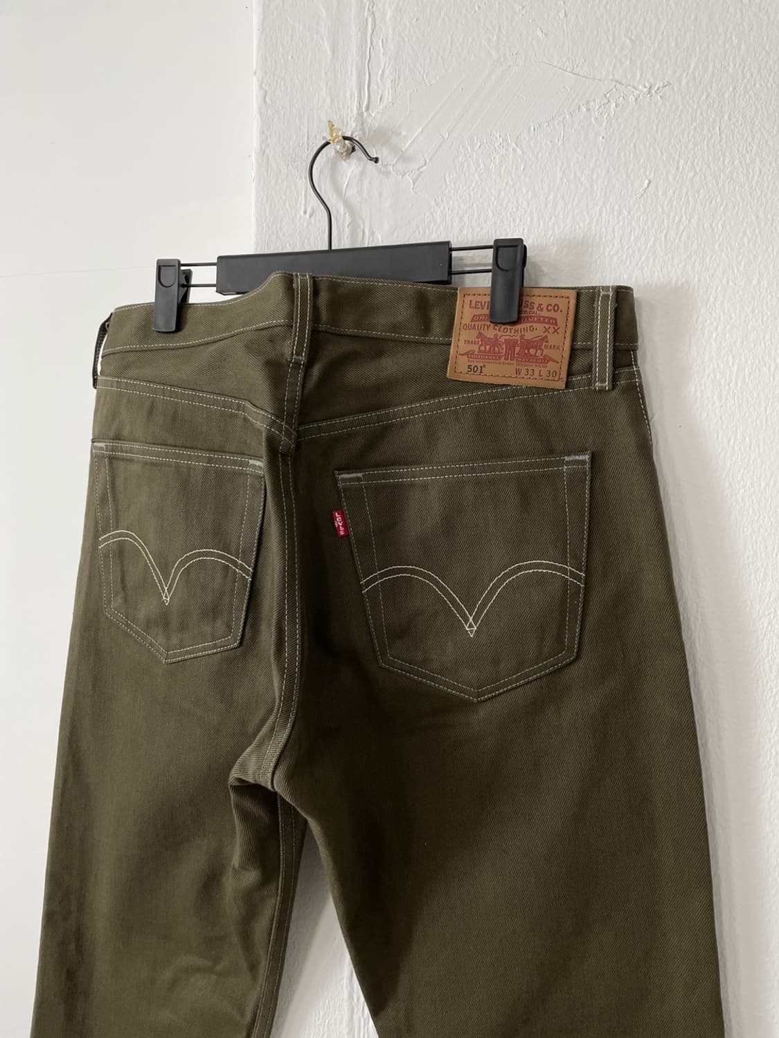 리바이스 501 올리브 데님 팬츠  상품이미지6