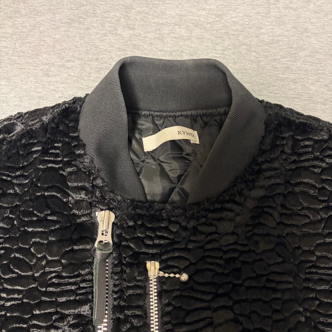 [L] KYHO 벨벳 봄버 자켓 상품이미지5