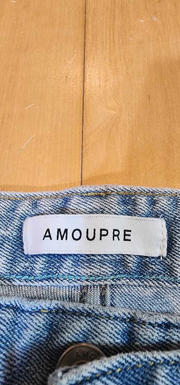 (새상품)아모프레 연청 테이퍼드 데님팬츠 34 상품이미지3