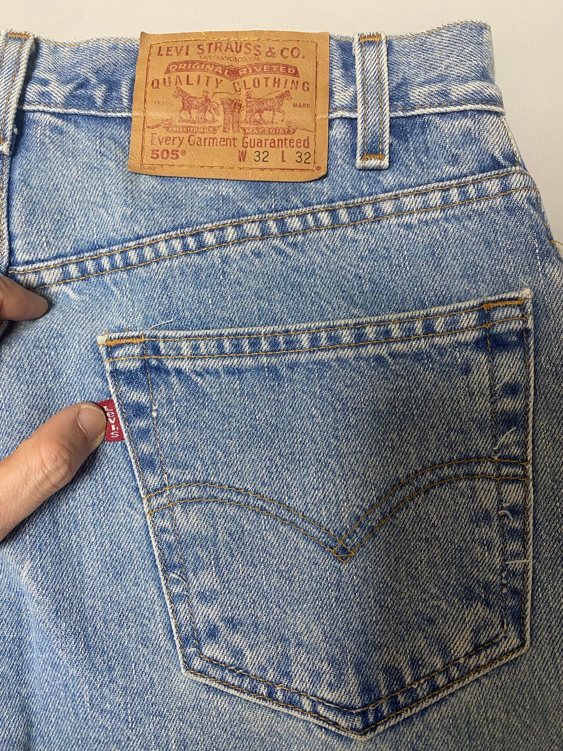 90‘s 리바이스 505 레귤러핏  W32 L32 상품이미지3