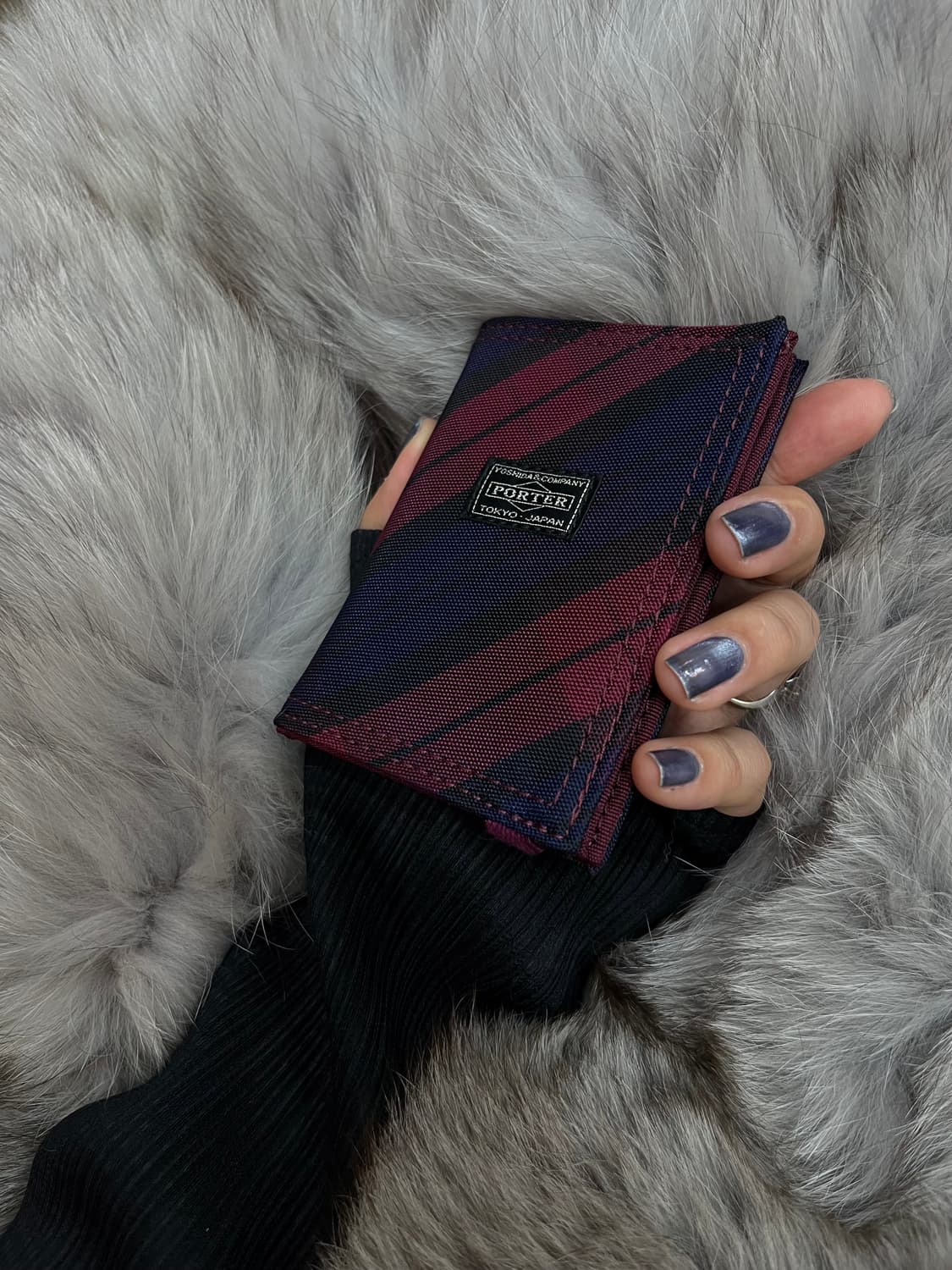 포터 타탄체크 스트랩 카드지갑 상품이미지7