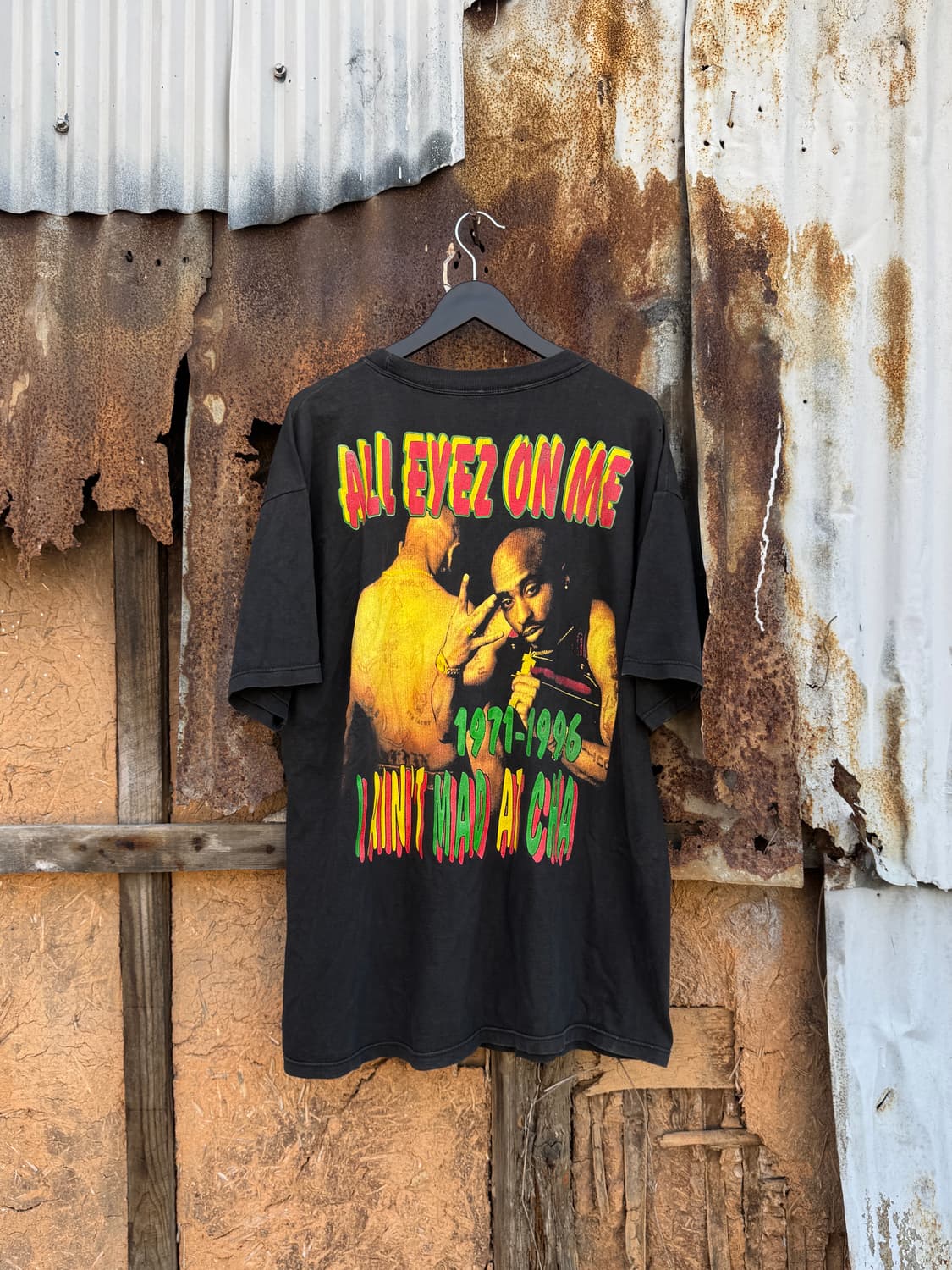 빈티지 Tupac bootleg raptees 티셔츠 상품이미지2