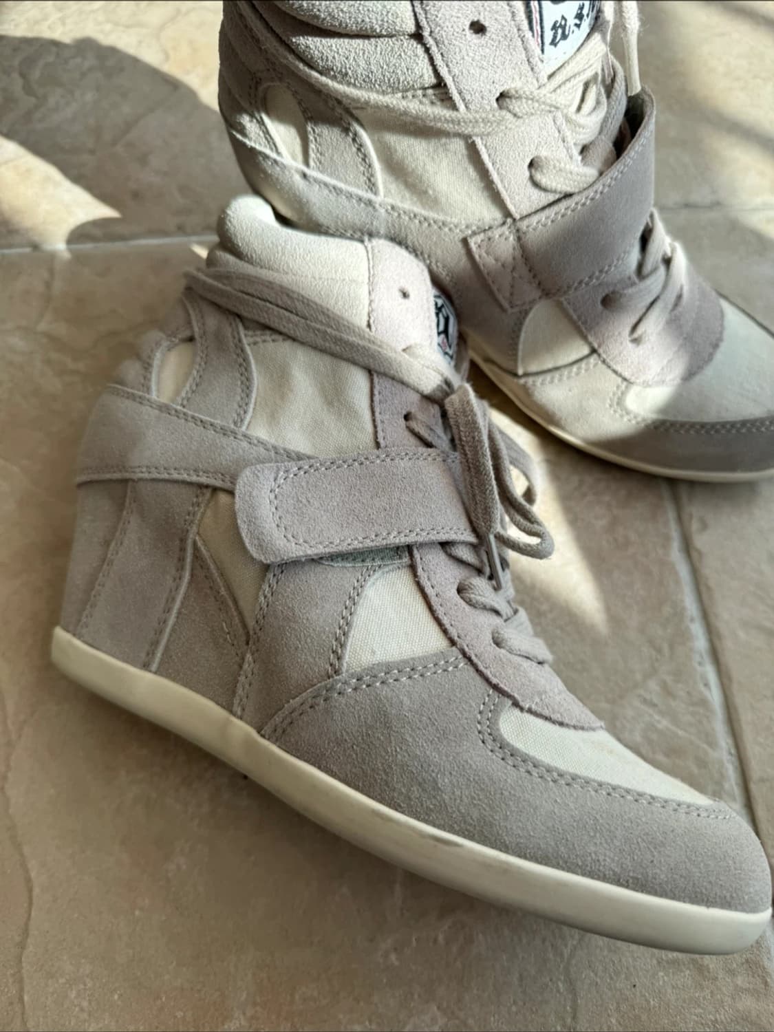 애쉬 ash 아쉬 웨지힐 스니커즈 베이지  (37) 240 상품이미지1