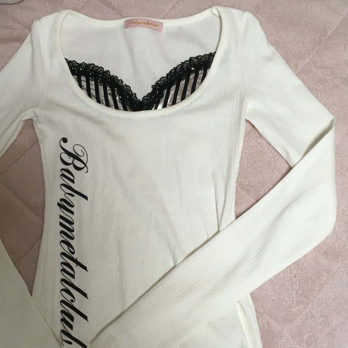 베이비메탈클럽 디스코 탑 화이트 상품이미지2