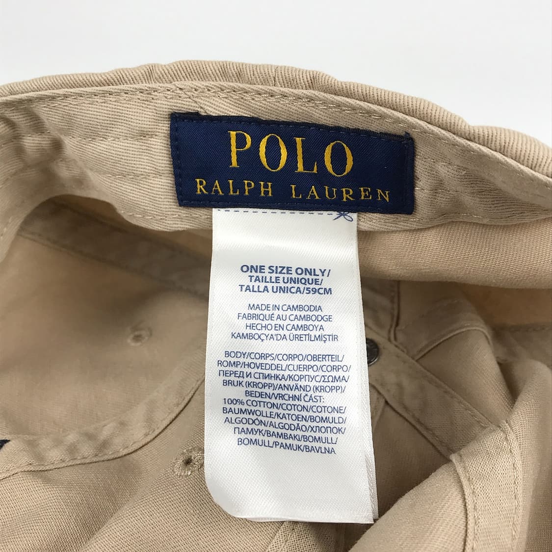 폴로 랄프로렌 POLO 베이지색 캡 모자 상품이미지7