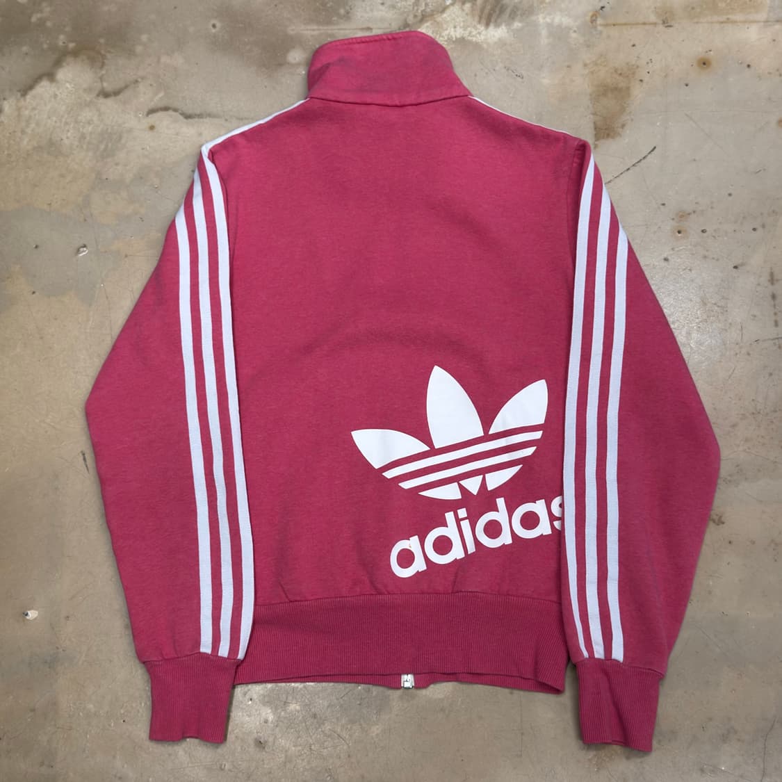 85 아디다스 여성용 핑크 코튼 트랙탑 상품이미지3