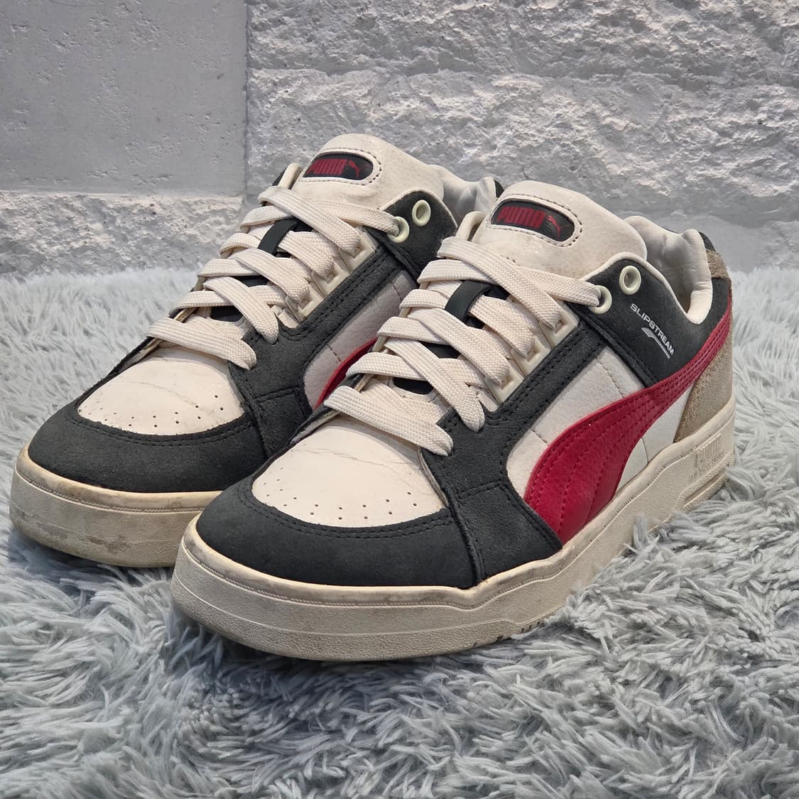 5q-27:푸마 슬립스트림 로우 클래식 스웨이드 레드 (24cm) 상품이미지1