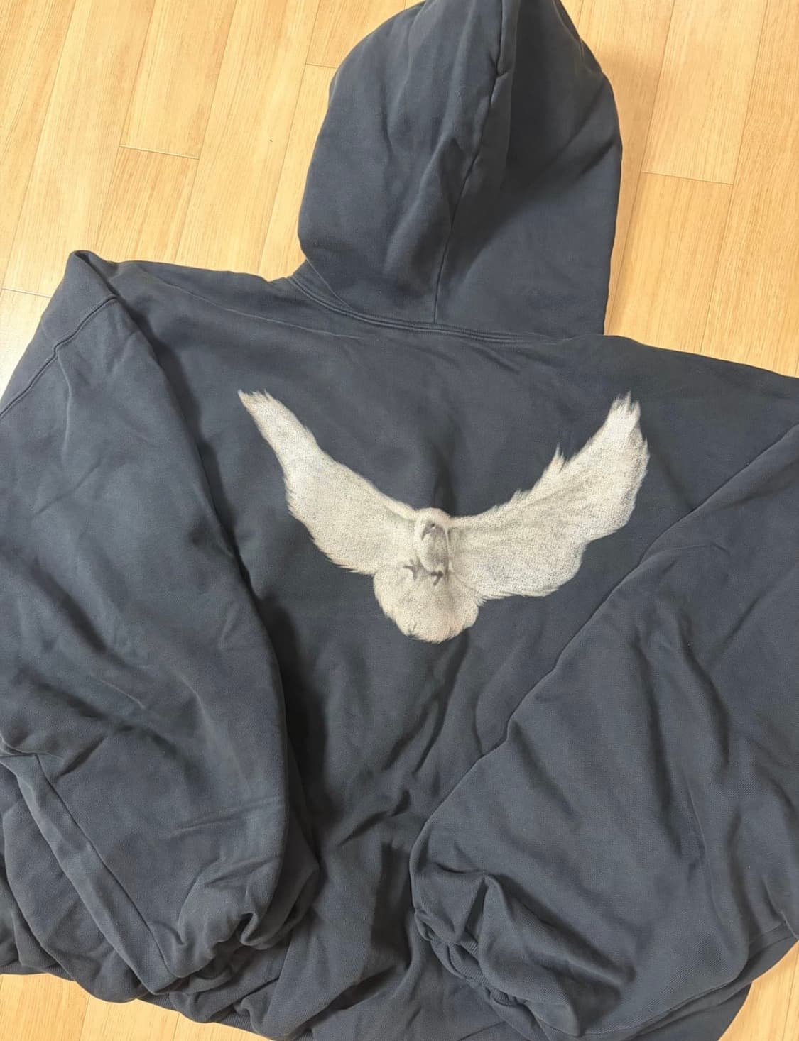 이지 갭 도브 후드  워시드블랙 상품이미지1