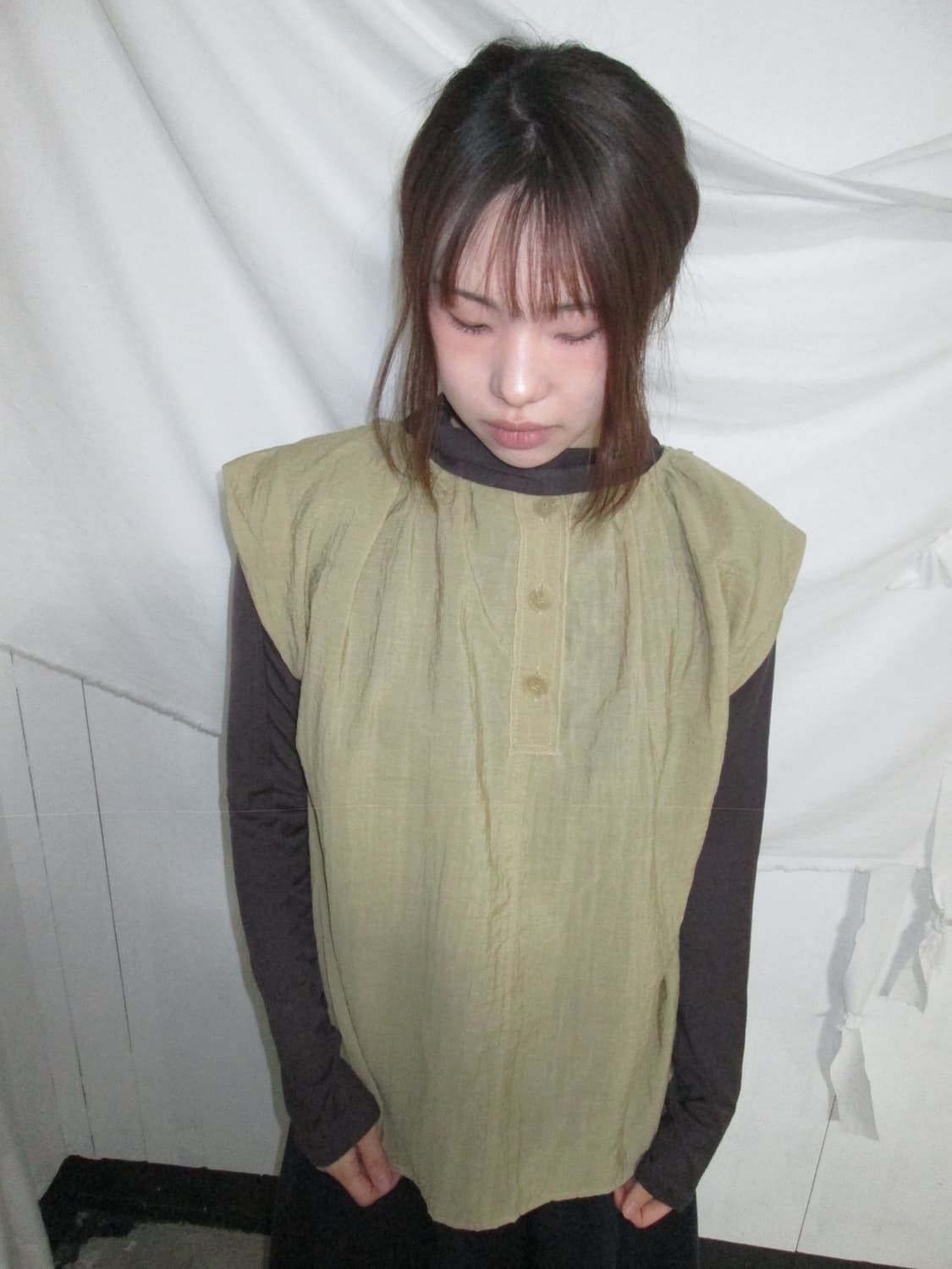Vintage Mustard Blouse 상품이미지1