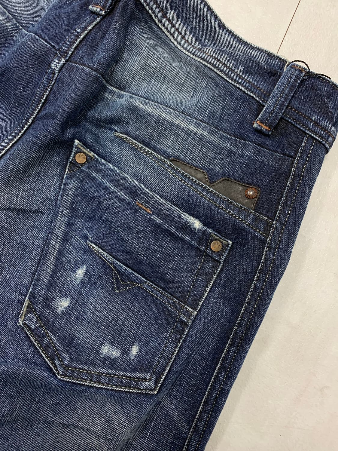 디젤 진청 스트레이트 데님 팬츠#101 상품이미지10