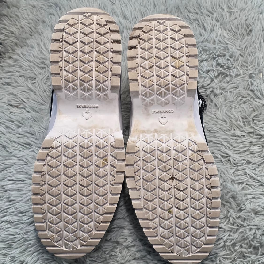 6a-23:컨버스 런스타 하이크 하이 블랙키높이6cm(235)-상태굿 상품이미지9