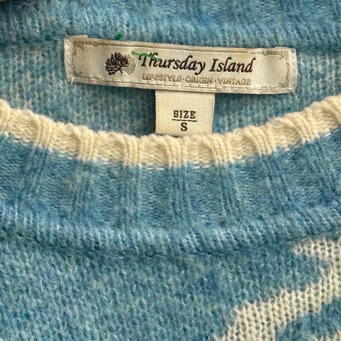 써스데이아일랜드 X Selby 스트라이프 자카드 풀오버 S 상품이미지2