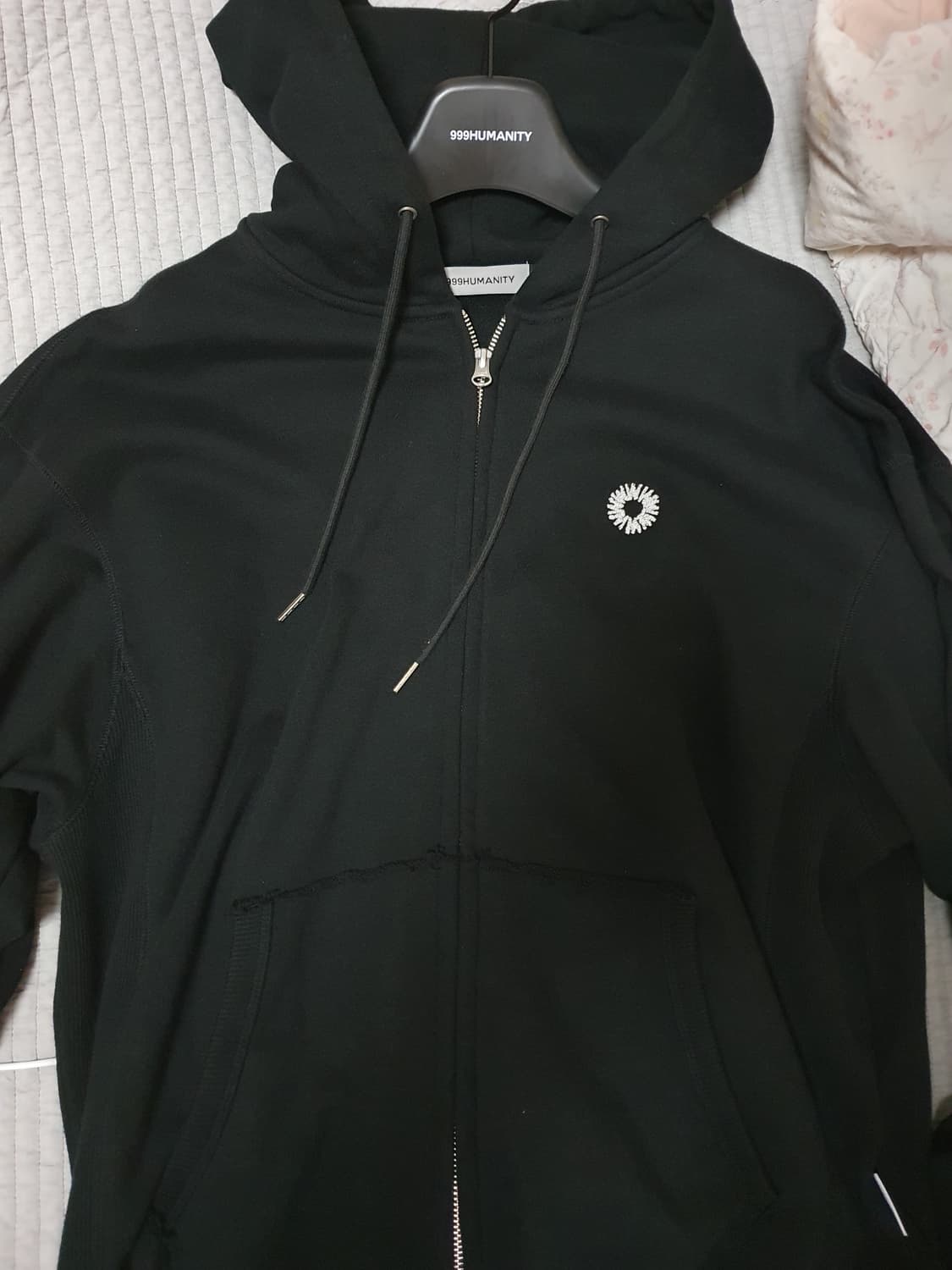 999휴머니티 EVD 후드집업 블랙 (2사이즈) 상품이미지3