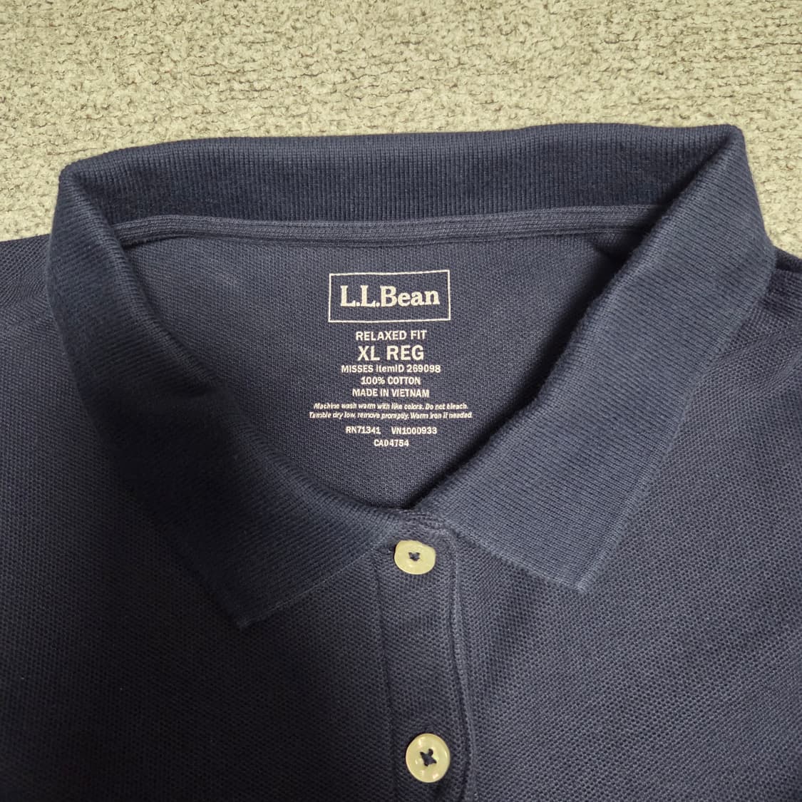 L.L.Bean 카라넥 반팔 티셔츠 L(100) 상품이미지3