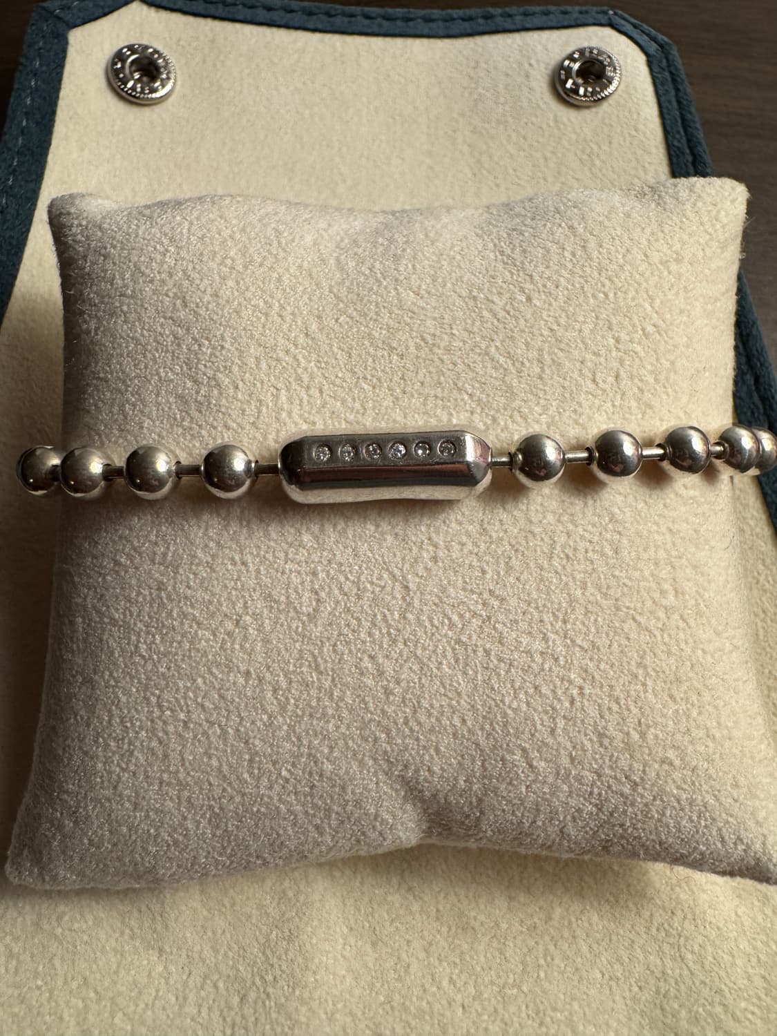 END CUSTOM JEWELLERS 5다이아 실버 볼체인 팔찌 상품이미지2