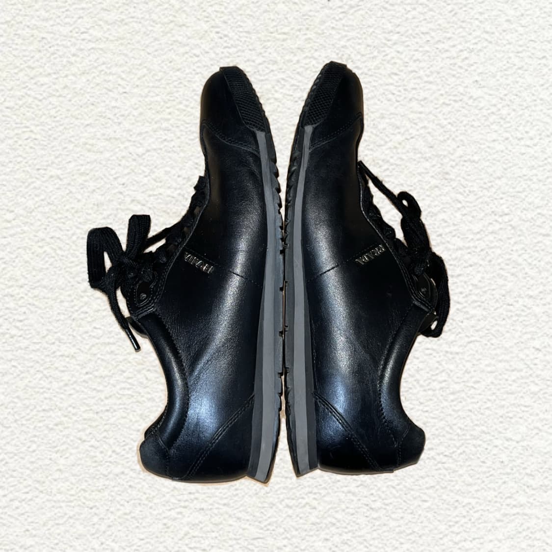 프라다 스포츠 블랙 가죽 스니커즈 260 (7사이즈) 상품이미지6