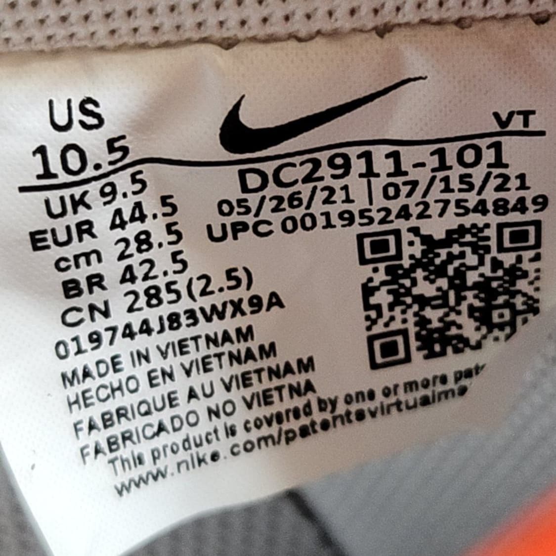 나이키 285 에어포스 로우 화이트 오렌지 상품이미지7