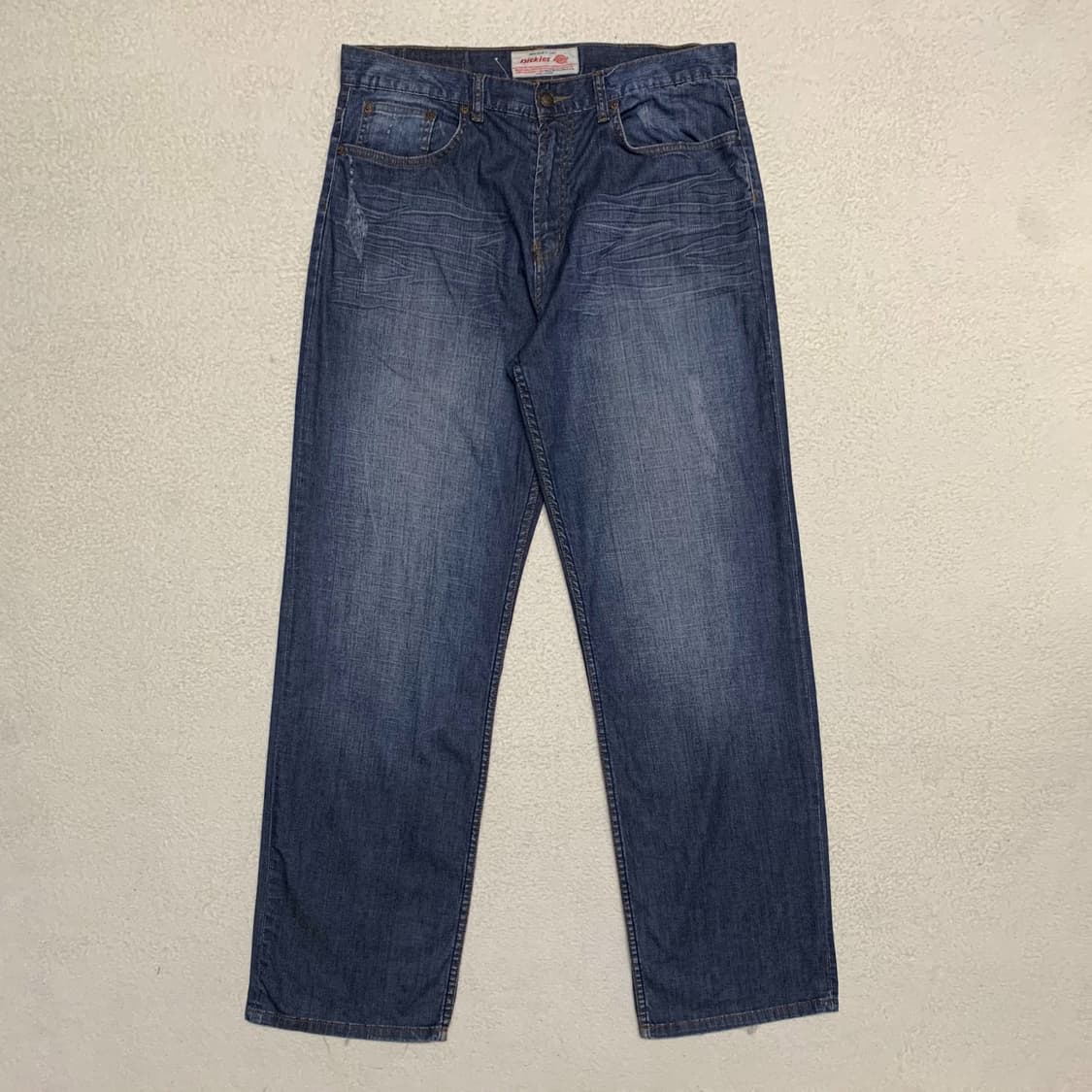 [표기 34, 실측 37] 디키즈 와이드 스트레이트핏 데님팬츠 상품이미지3