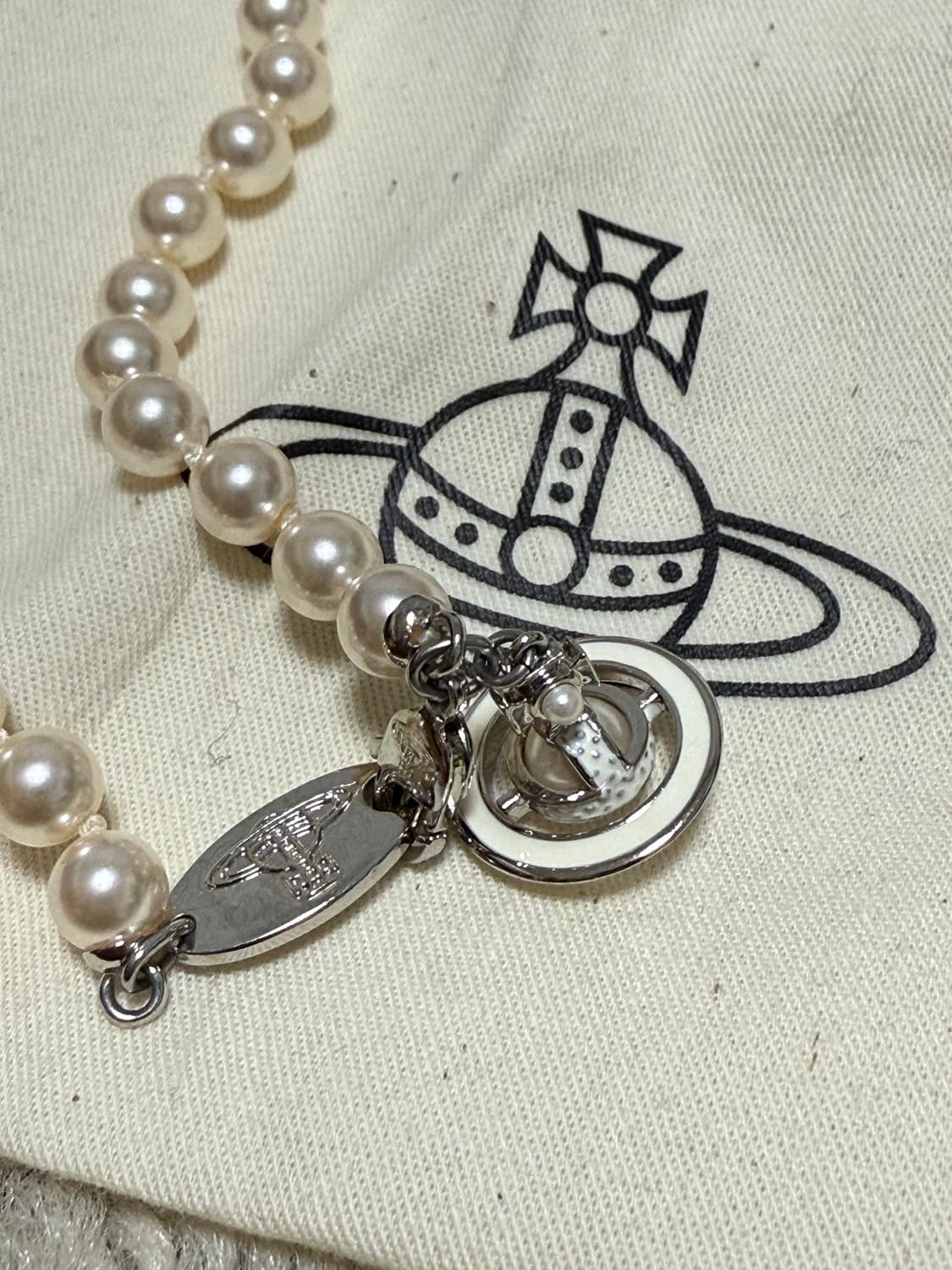 비비안웨스트우드 진주 목걸이 simonetta pearl necklace 상품이미지3