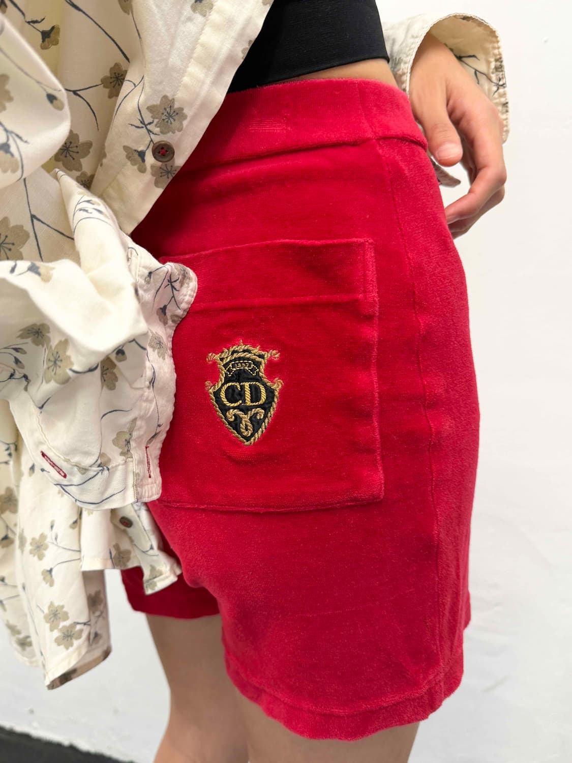 90s terry logo shorts  상품이미지1