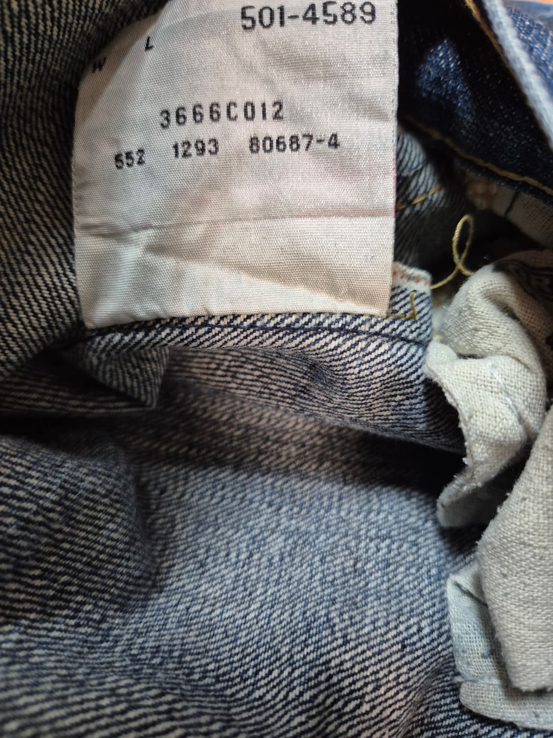 90s levis 501 빅E 데님팬츠 스트레이트핏 상품이미지5