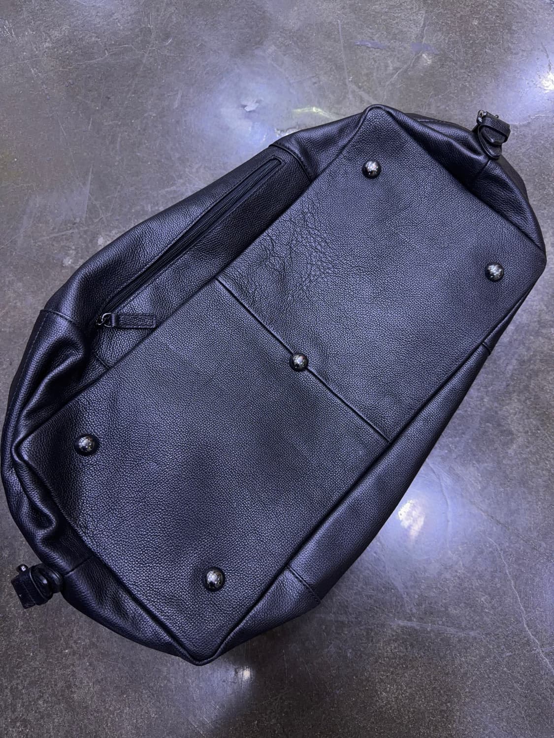 쌤소나이트 레더 보스턴 더플백 벨티드 블랙 백 상품이미지7