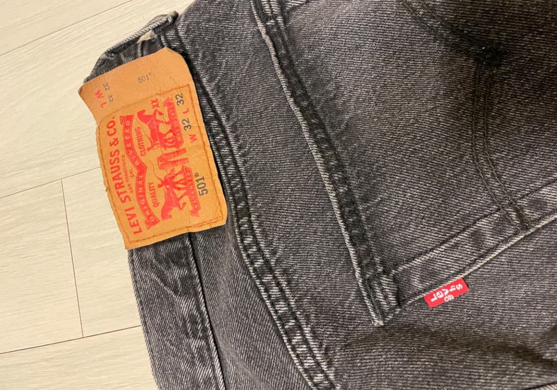 리바이스 흑청 501 상품이미지3