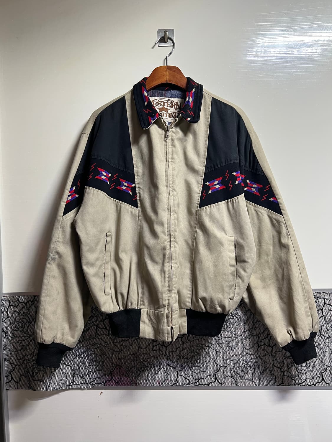 빈티지 80s 웨스턴 아즈텍 자켓 상품이미지1