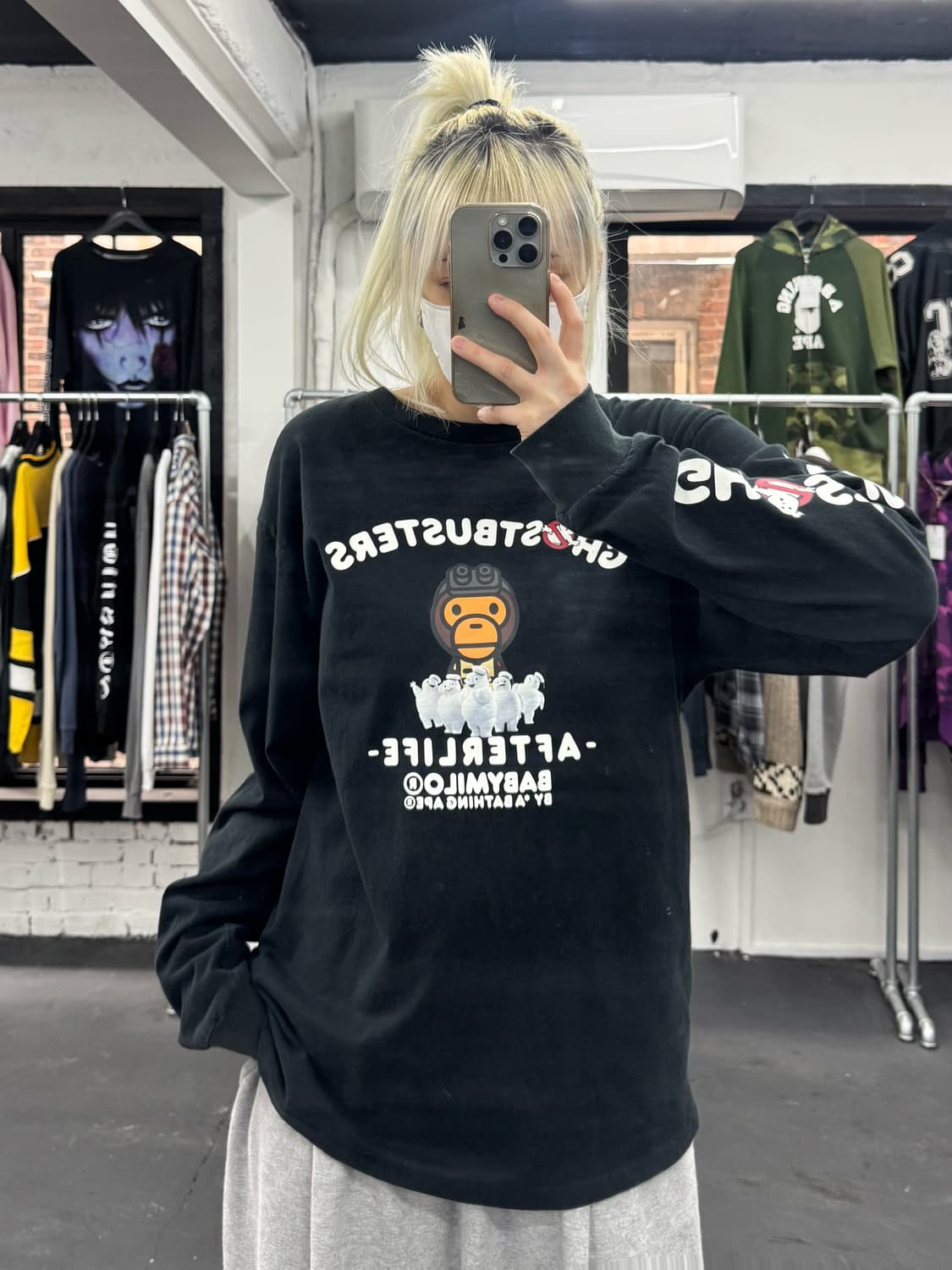 베이프 x 고스트 버스터즈 롱슬리브 상품이미지2