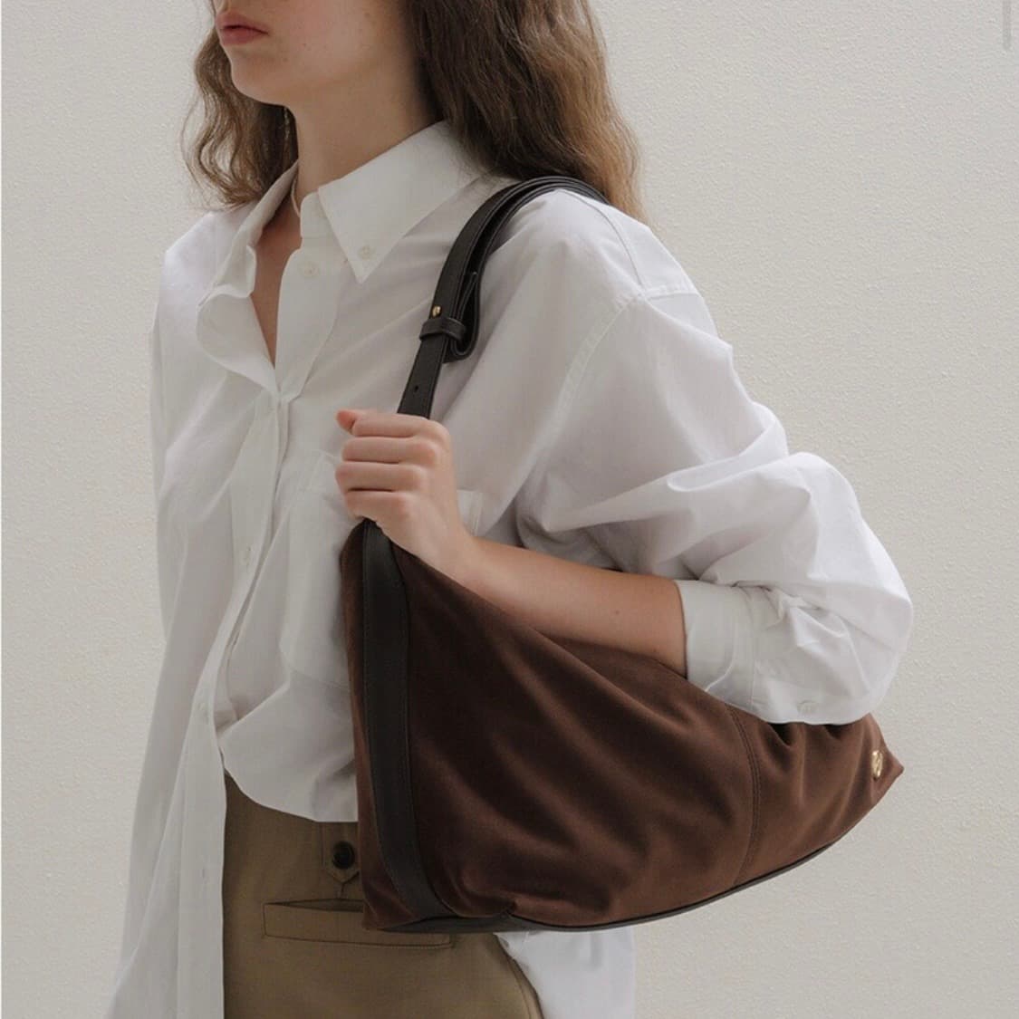 언에디트 스웨이드 데일리 호보백 상품이미지4