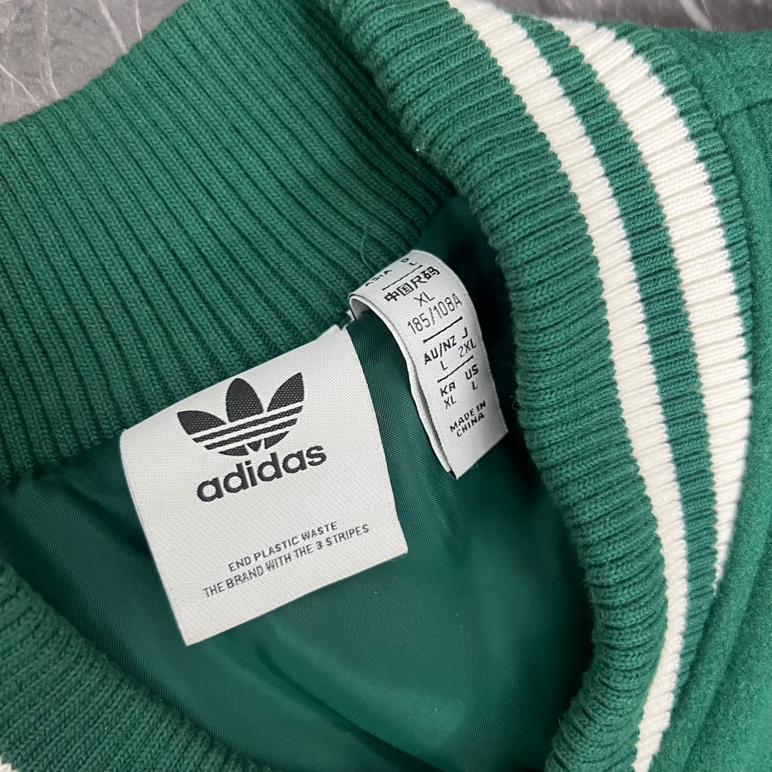 아디다스 팀 그린 배색 MC 바시티 자켓 상품이미지7