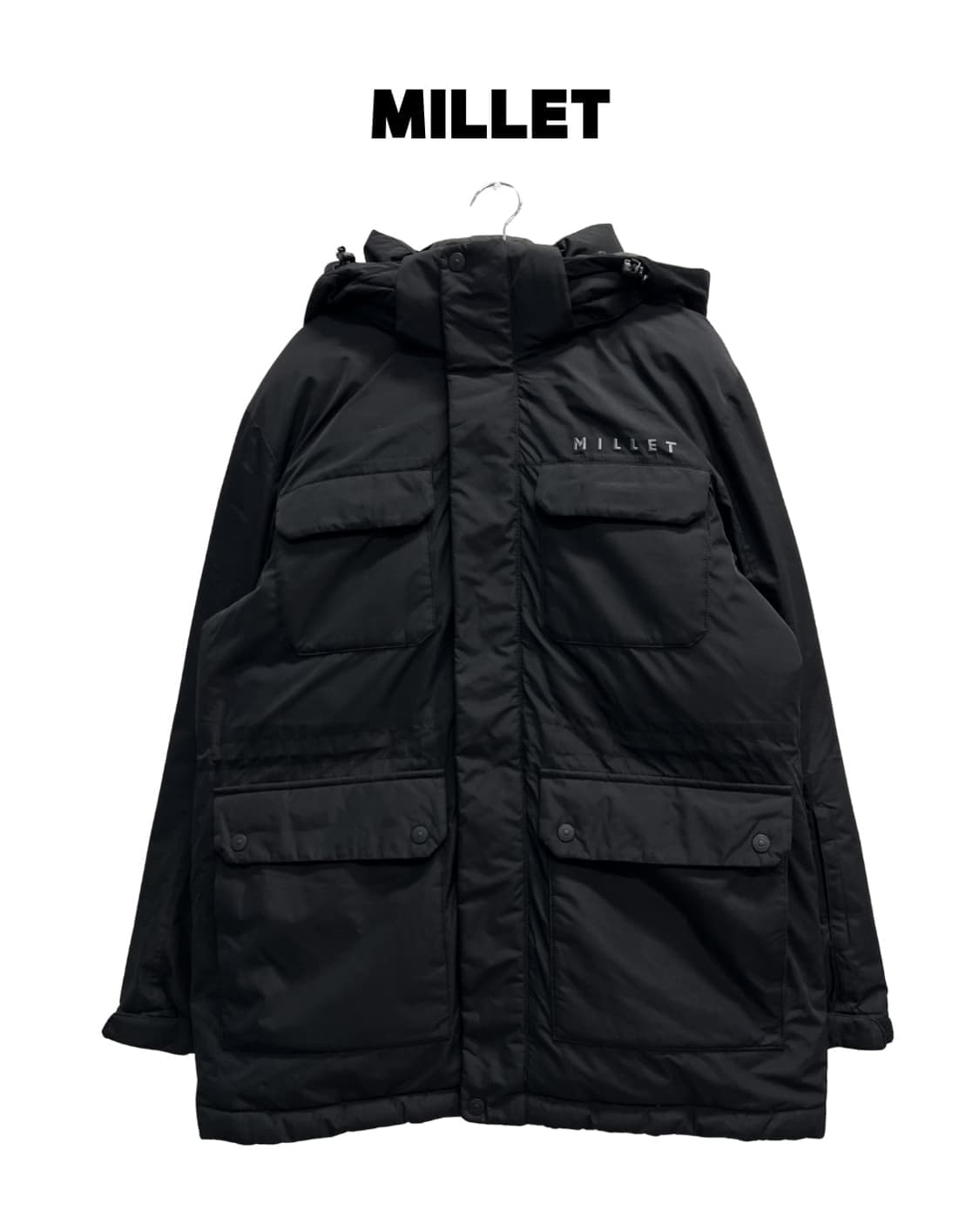 (100) 밀레 구스다운 패딩 자켓 블랙 상품이미지1