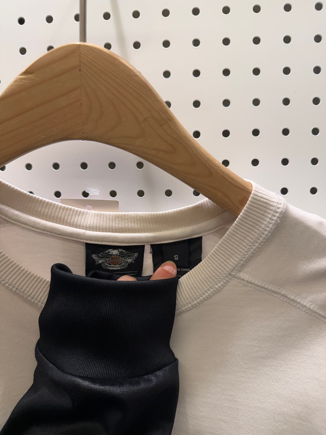 할리 데이비슨 플레임 빅로고 롱 슬리브 U142 상품이미지5