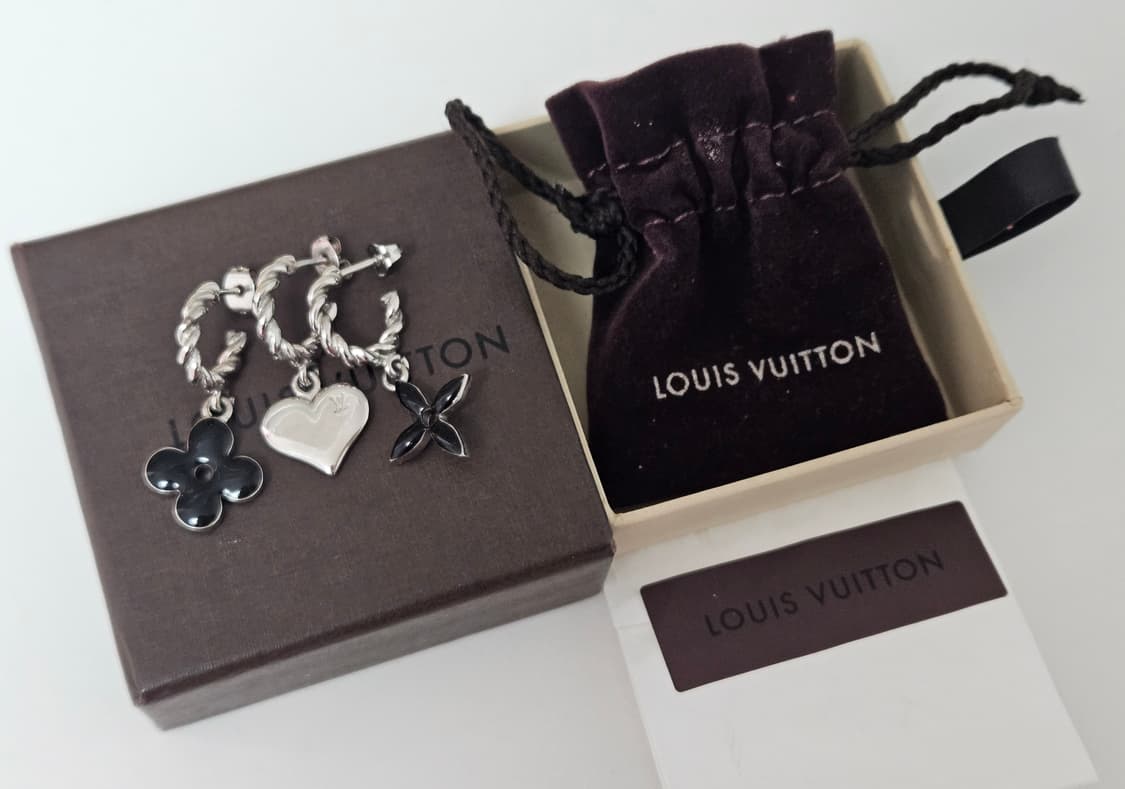 루이비통 스위트 모노그램 후프 귀걸이( 3링세트) [정품/풀박스] 상품이미지5