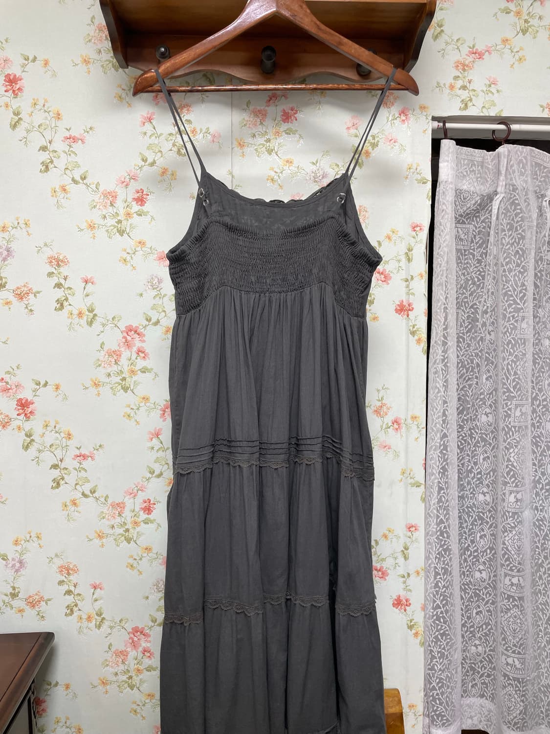 엔틱 레이스 티어드 롱 원피스 상품이미지2