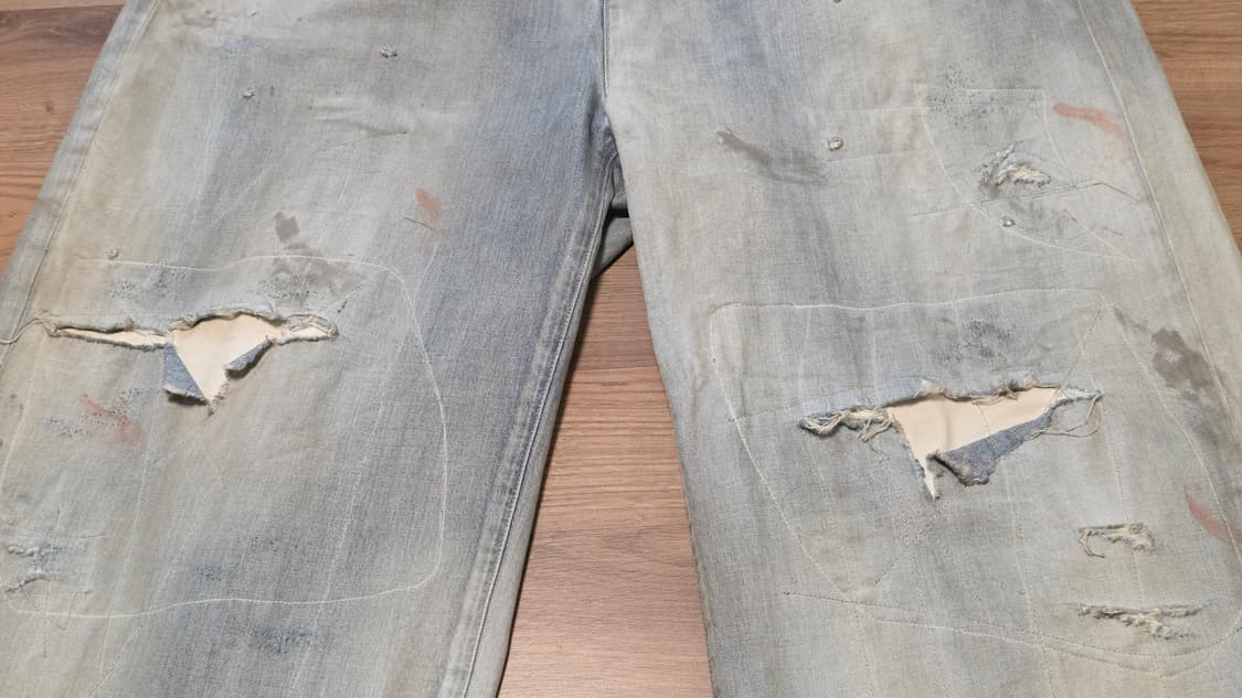 안셀름 #4 AGING01 PANTS - Indigo 상품이미지6