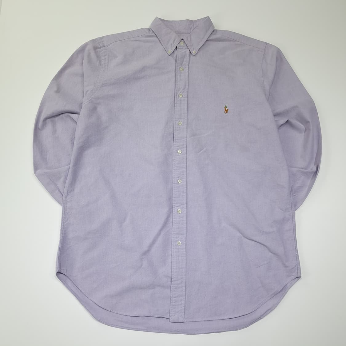 CL595 LT 폴로 90s 코튼 멀티포니 버튼다운 라벤더 셔츠 남방 상품이미지1