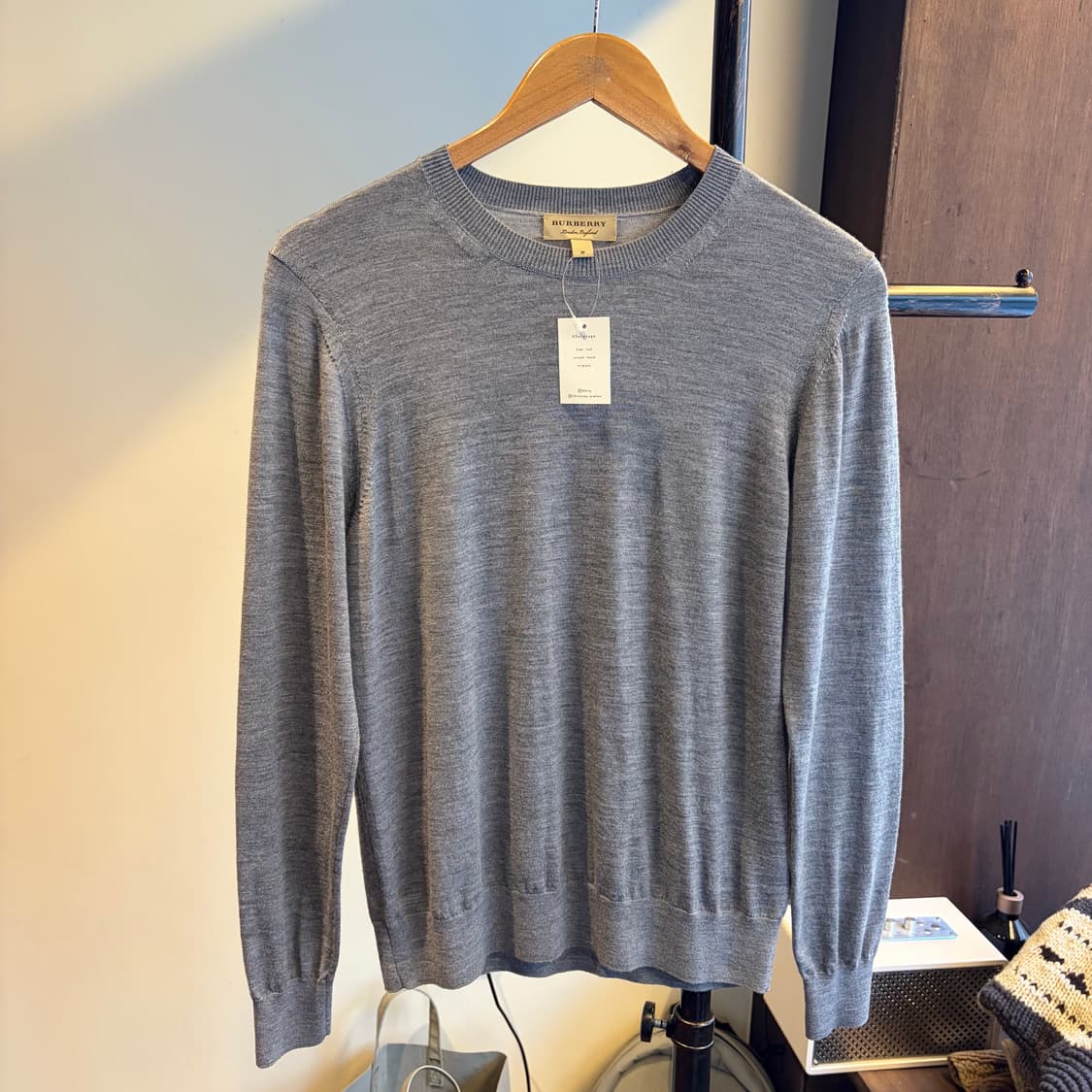 15685 -버버리 엘보 패치 울 니트 (울 100%) 상품이미지2