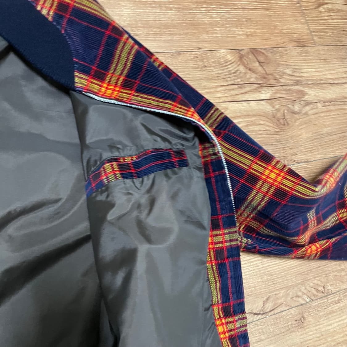 빈티지 체크 자켓 상품이미지3