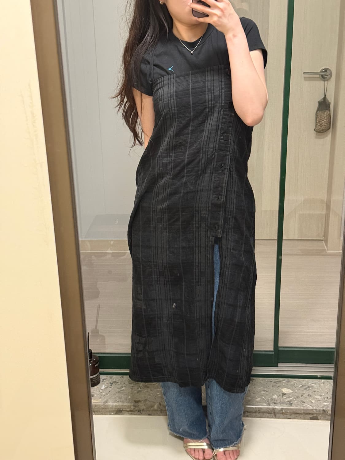 더일마 뷔스티에 레이어드 원피스 상품이미지3