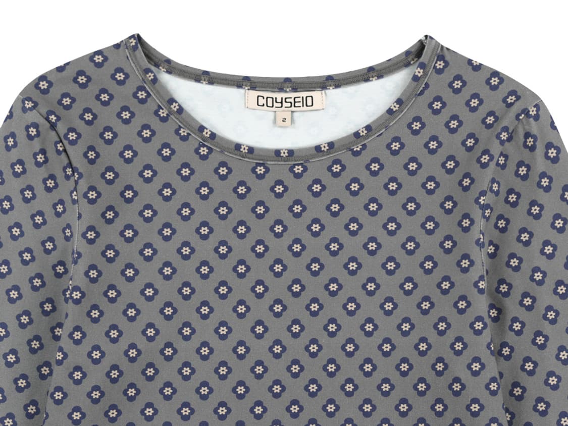 FLOWER CAPRI SLEEVE GREY 상품이미지3