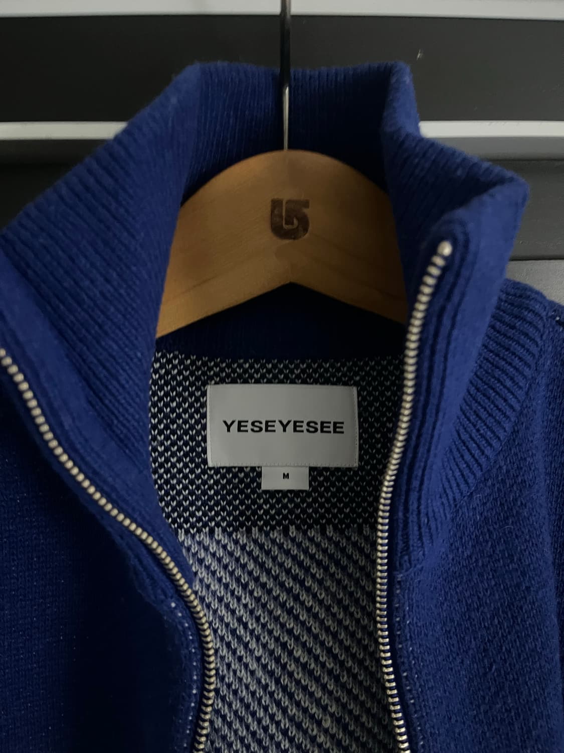 Y.E.S Dice Full Zip-up Knit Cardigan 상품이미지6