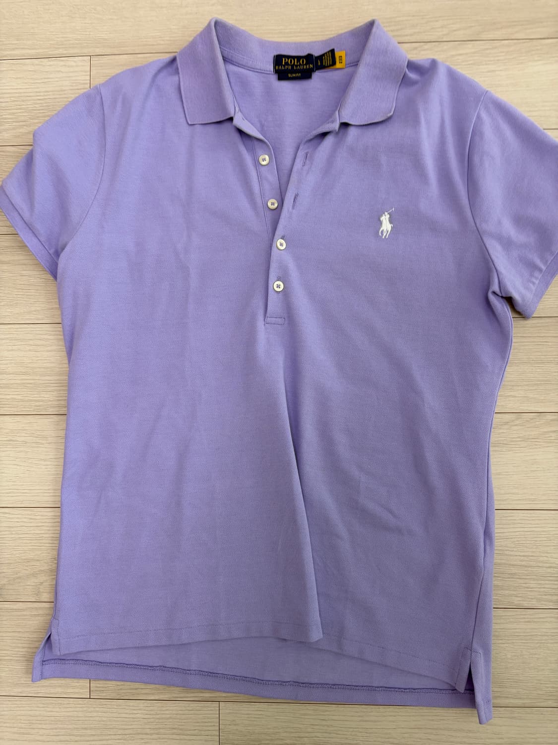폴로 랄프로렌 슬림핏 라벤더 폴로셔츠 L 상품이미지2