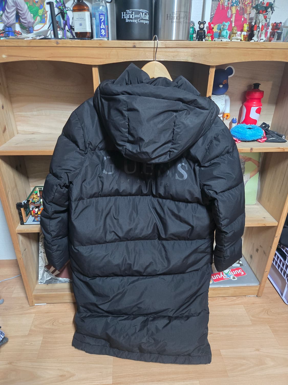 게스 덕다운 롱패딩 100 공용 상품이미지5