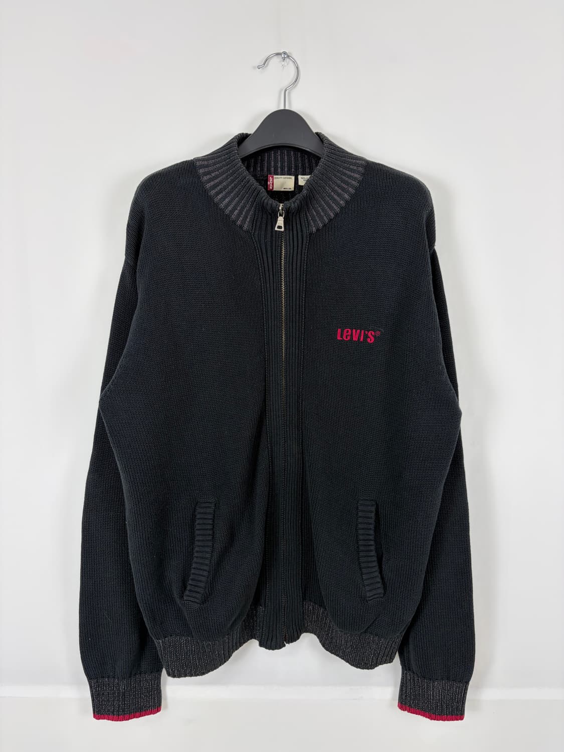 a8) 리바이스 빅로고 헤비니트집업 상품이미지1