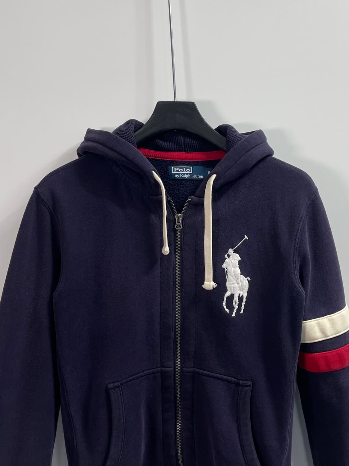 폴로 랄프로렌 빅포니 네이비 후드집업 (on.678) 상품이미지2