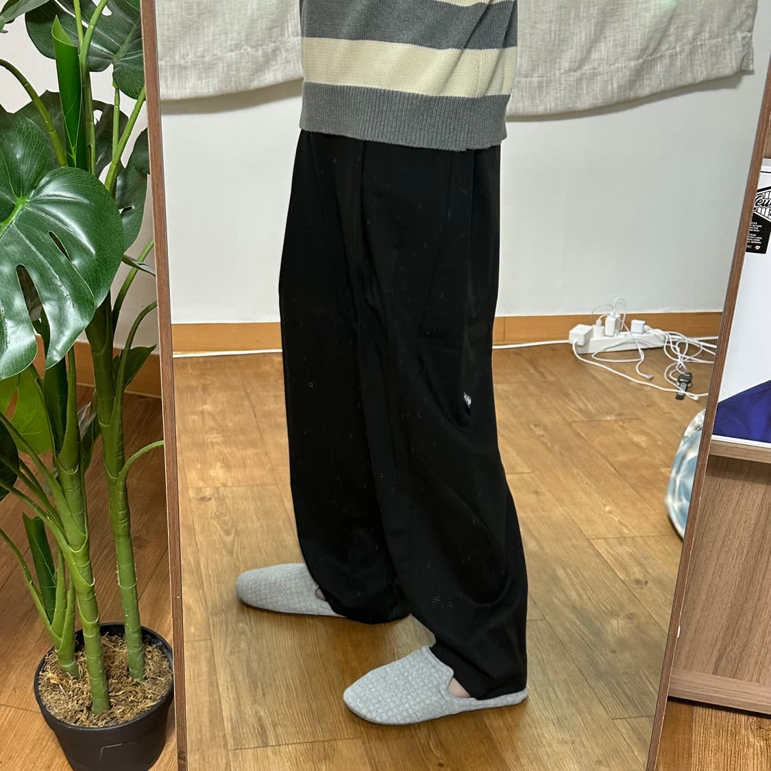 자더에러 자라 아더에러 테이퍼드 트라우저 블랙 슬랙스 상품이미지1